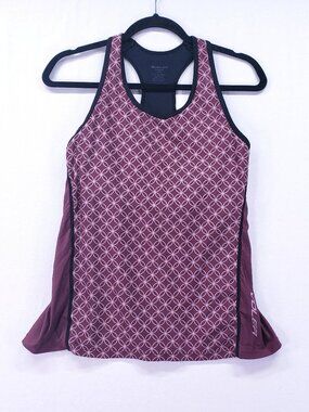 Voler Athletic Cycling Tank Size Large Racerback Geometric Built in Bra USA